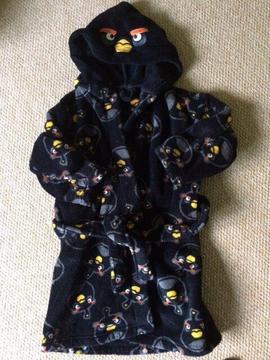 Dressing gown (M&S) age 4-5 Angry birds ( excellent condition)