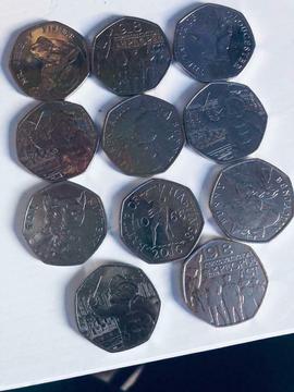 50p coins rare