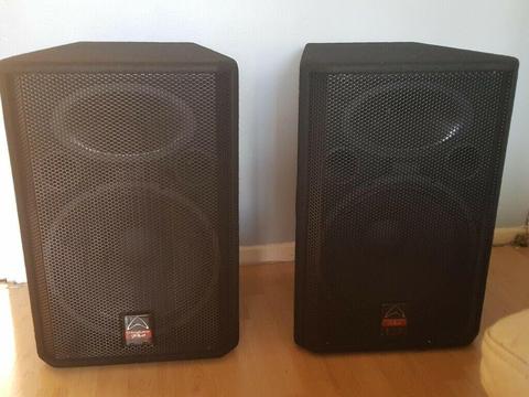 2x15" 400watt wharfedale speakers