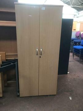 Tall Beech Double Door Stationary Unit