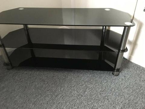 Glass tv unit