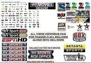 Live tv box all channels sky bt sports movies ppv box office firestick smart tv etc