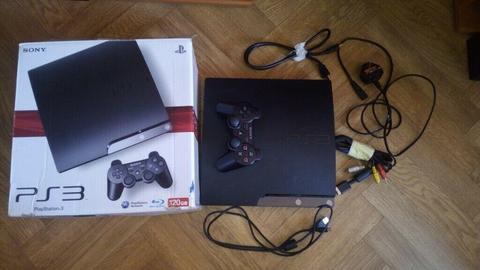 PS3 Slim 120GB Original Box 16 Games Collection Only!