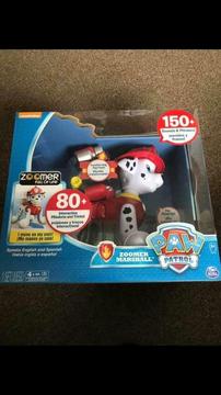 Paw patrol zoomer Marshall 80+ interactive missions and tricks, 150+ phrases