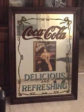 Coca cola advertising mirror
