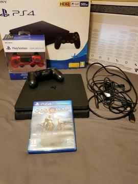 Ps4 Slimline 500gb. 2 controllers and 1 game