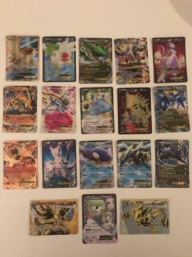 Pokemon Cards, lot of 18, incl Mega Charizard & Pidgeot Ex