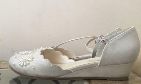 Monsoon First Holy Communion/wedding/special occasion girls shoes size UK3 EU 36