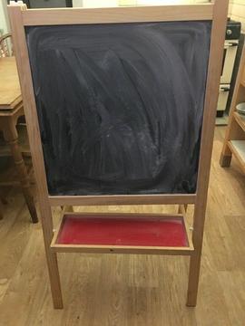 Chalk board and white board