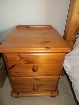 bedside table with drawers