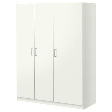 Large White DOMBÅS Ikea Wardrobe - Good Condition - Free to Collector - Clapham Junction