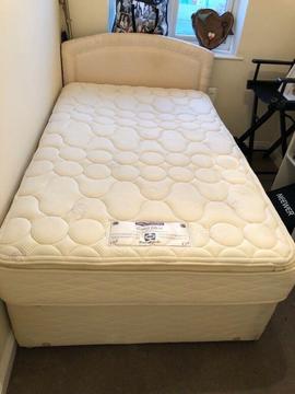 Large single bed and mattress