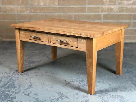 Solid Oak Coffee Table With Dovetail Joints