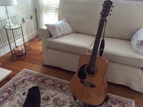 Guitar and stand