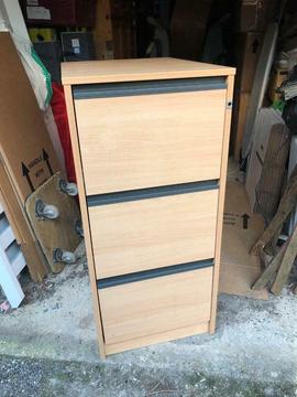Wood Filing Cabinet 3 Drawer