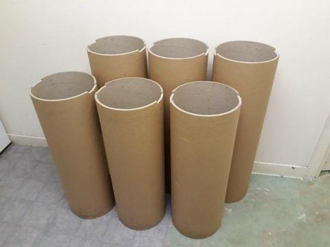 cardboard tubes, buckets and scoops ideal for zero waste shop