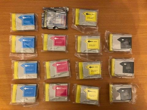 15 Brother Printer Ink Cartridges LC10/37/51/57/960/970/1000