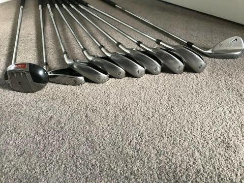 Nike Golf Ignite Irons / Clubs - Steel - Right Handed - 3 Hybrid to PW - Used but good condition