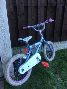 Girls 16” puppy bike like new can deliver for a small charge