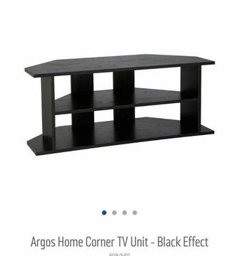 Black table and black TV Unit