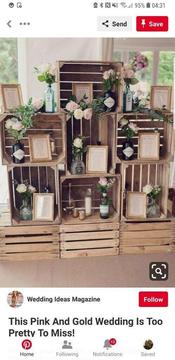 Looking for wooden crates for wedding