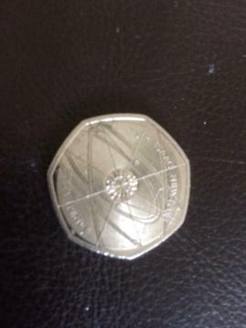 Isaac Newton 50 p coin